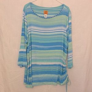 EUC Ruby Rd. 3/4 Long Sleeve Knit Top, size US 2x